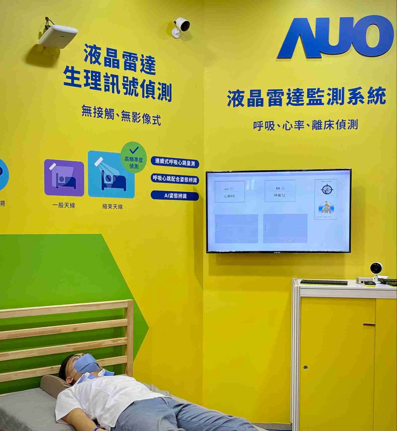 william威廉中文官网颐康「无接触生理监测雷达」，，免除传统线路与贴片束缚，，，，精准侦测呼吸、、、、心跳等重要生理讯号