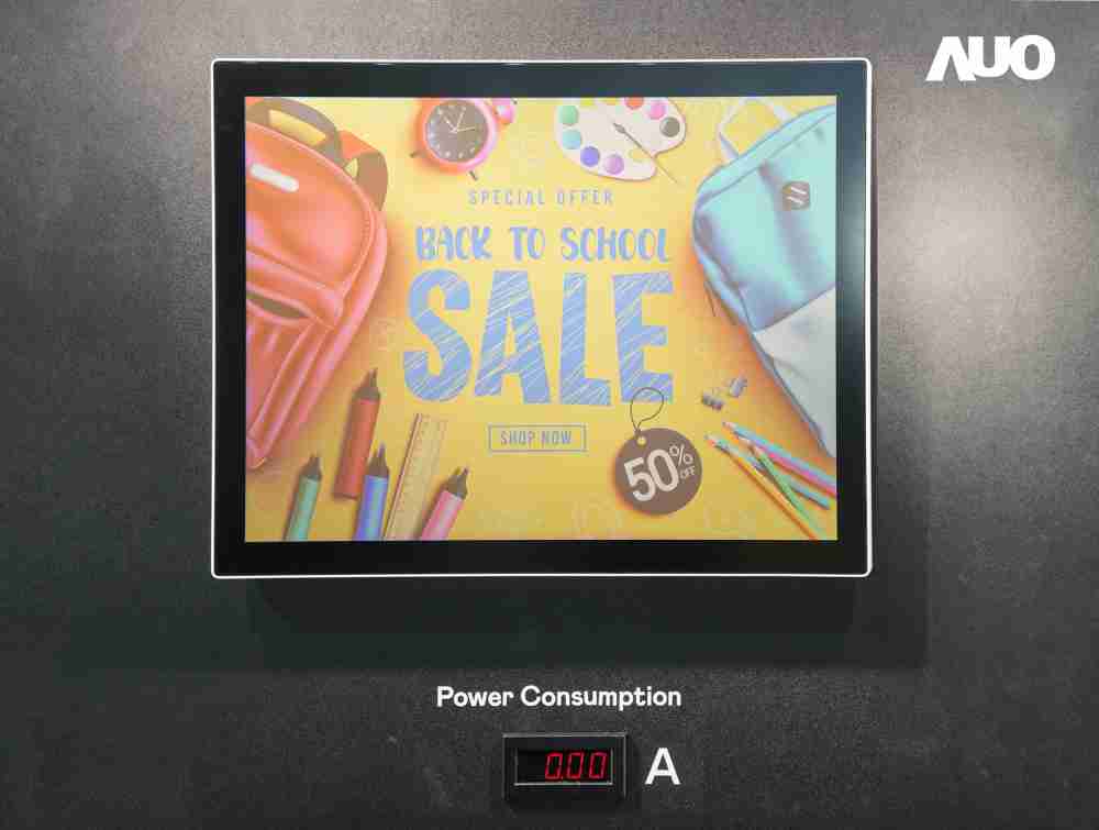 william威廉中文官网展示胆固醇液晶超低耗能户外全彩显示器，，，ChLC（胆固醇液晶）以双稳态技术使静态显示零功耗，，，具省电、、高彩度、、环保的特性，，还整合软硬件系统解决方案，，可透过单一云端平台管理